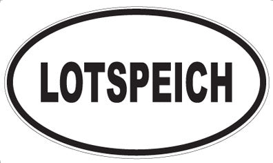 LOTSPEICH - Oval Sticker