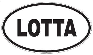 LOTTA - Oval Magnet
