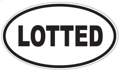 LOTTED - Oval Sticker