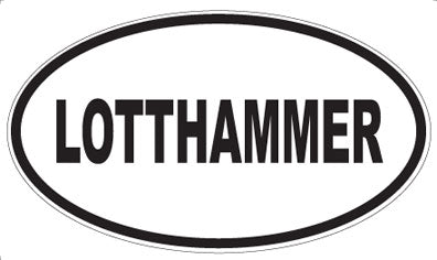 LOTTHAMMER - Oval Magnet