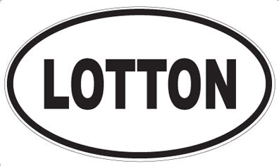 LOTTON - Oval Magnet