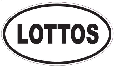 LOTTOS - Oval Sticker