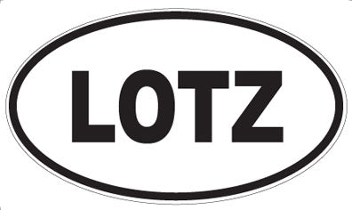 LOTZ - Oval Sticker