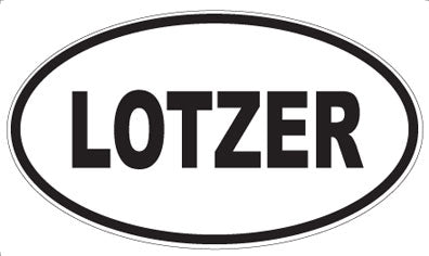 LOTZER - Oval Magnet
