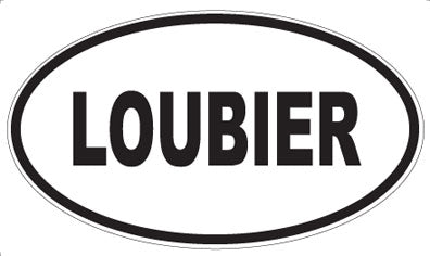 LOUBIER - Oval Sticker