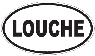 LOUCHE - Oval Sticker
