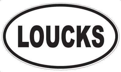 LOUCKS - Oval Magnet