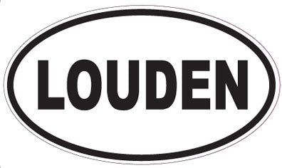 LOUDEN - Oval Sticker