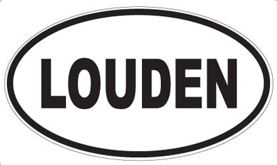 LOUDEN - Oval Magnet