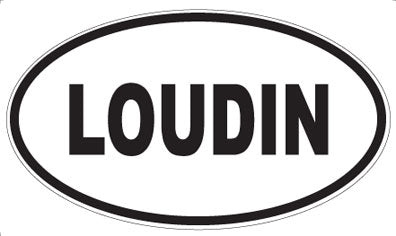 LOUDIN - Oval Magnet