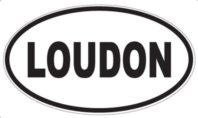 LOUDON - Oval Magnet