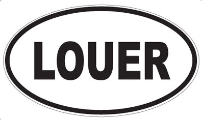 LOUER - Oval Sticker