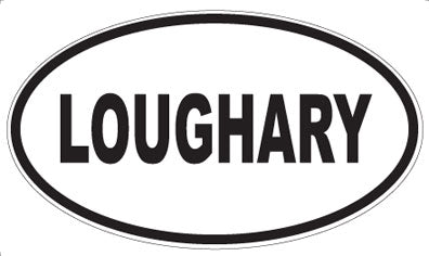 LOUGHARY - Oval Sticker