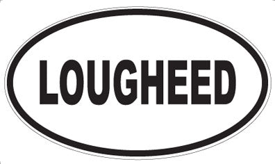 LOUGHEED - Oval Magnet