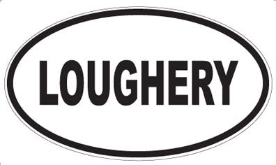 LOUGHERY - Oval Magnet