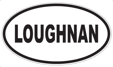 LOUGHNAN - Oval Sticker