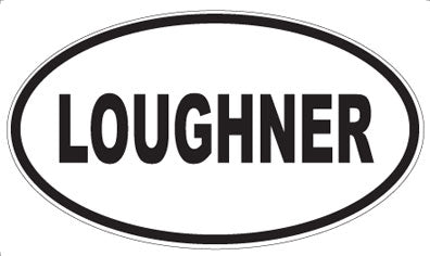 LOUGHNER - Oval Magnet