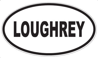 LOUGHREY - Oval Sticker