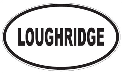 LOUGHRIDGE - Oval Sticker