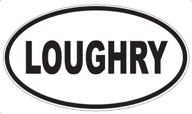 LOUGHRY - Oval Sticker