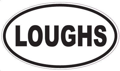LOUGHS - Oval Sticker