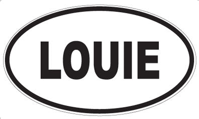 LOUIE - Oval Sticker