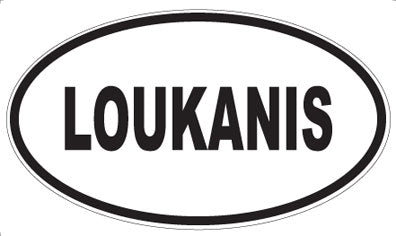 LOUKANIS - Oval Sticker