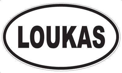 LOUKAS - Oval Sticker