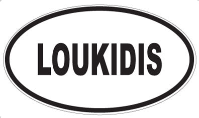 LOUKIDIS - Oval Sticker