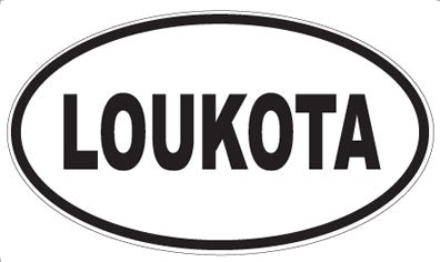 LOUKOTA - Oval Sticker
