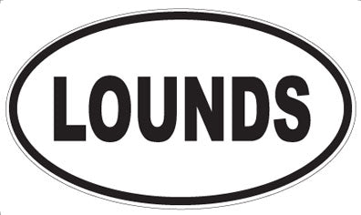 LOUNDS - Oval Magnet