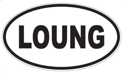 LOUNG - Oval Magnet