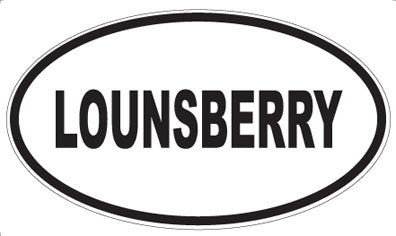 LOUNSBERRY - Oval Magnet