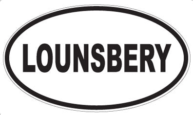 LOUNSBERY - Oval Magnet