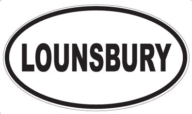 LOUNSBURY - Oval Sticker