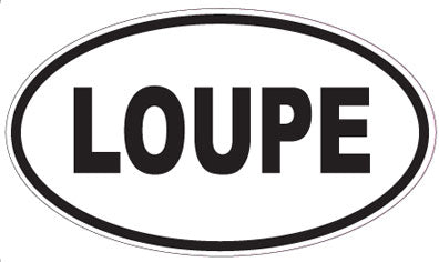 LOUPE - Oval Sticker