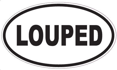 LOUPED - Oval Sticker