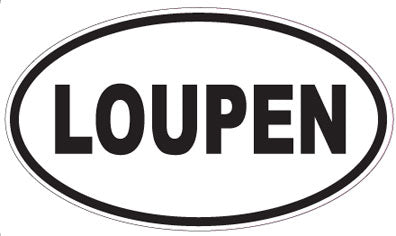 LOUPEN - Oval Sticker
