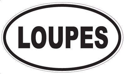 LOUPES - Oval Sticker