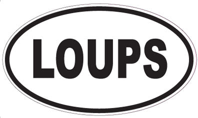 LOUPS - Oval Magnet