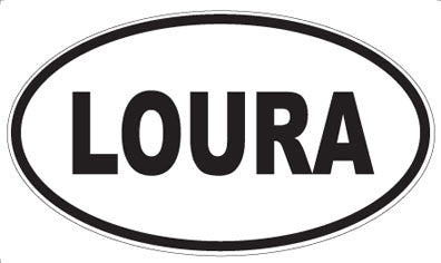 LOURA - Oval Sticker