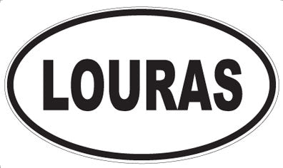 LOURAS - Oval Sticker