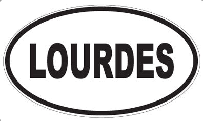 LOURDES - Oval Magnet