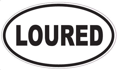 LOURED - Oval Sticker