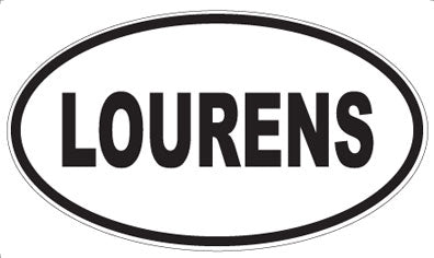 LOURENS - Oval Magnet