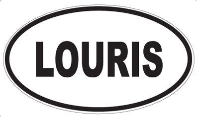 LOURIS - Oval Sticker