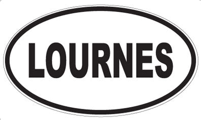LOURNES - Oval Sticker
