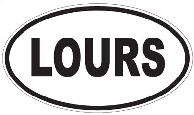 LOURS - Oval Sticker