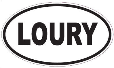LOURY - Oval Sticker
