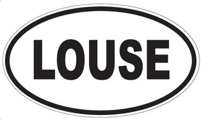 LOUSE - Oval Sticker